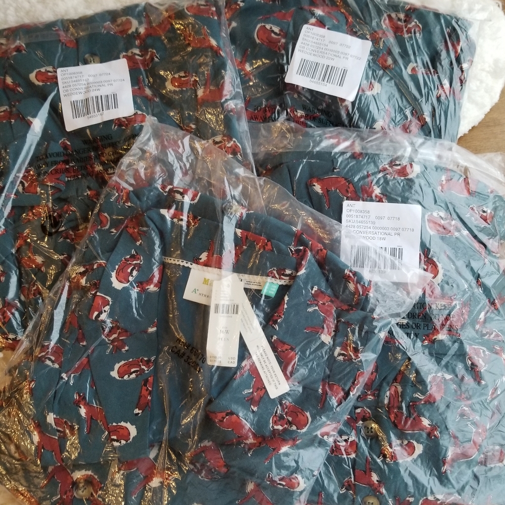 Anthropologie Maeve Catherine Shirtdress-Fox print - Picture 4 of 8